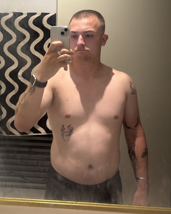 Brendan before coaching, front