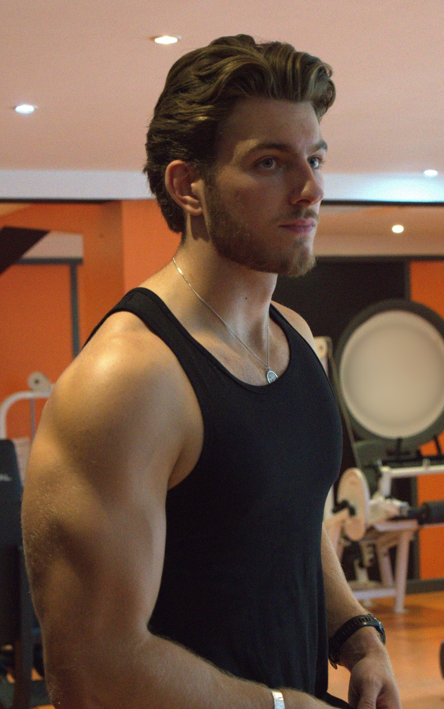 Henry Price Rogers in the gym