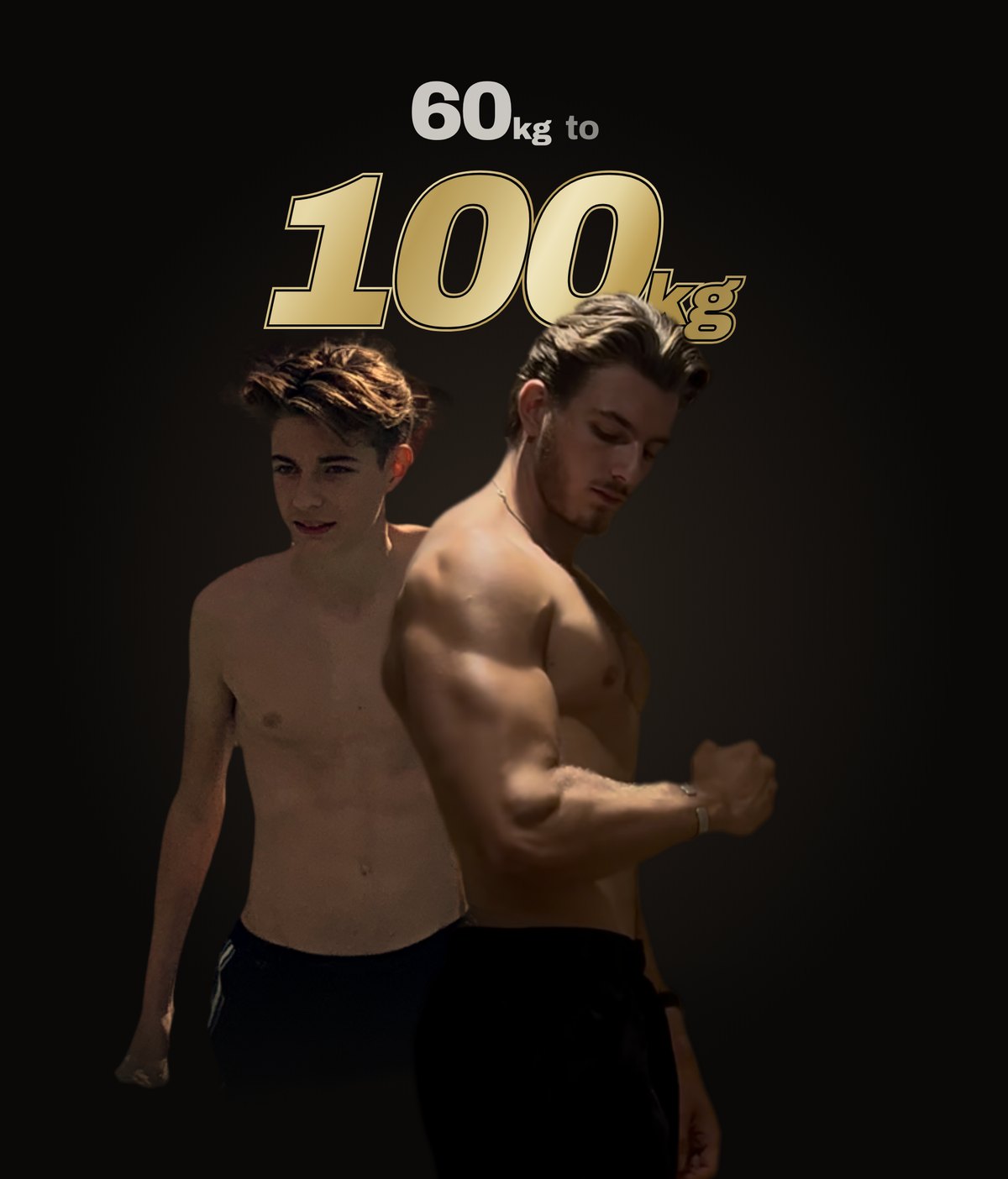 Henry today at 100kg, with himself at 16 and 60kg standing behind